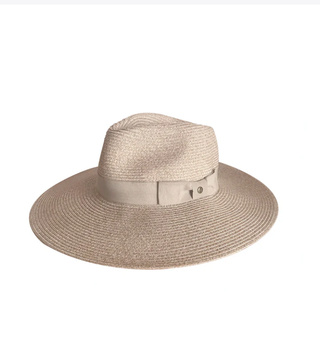 Fiona Wide Brim Fedora Sandstone Hat