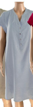 Jess Sky Pocket Linen Dress