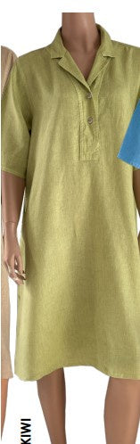 Belinda Relaxed Kiwi Shirt Dress
