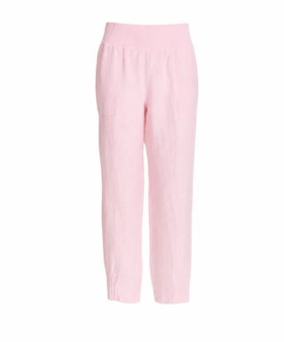 Sarah Linen Pant Pale Pink