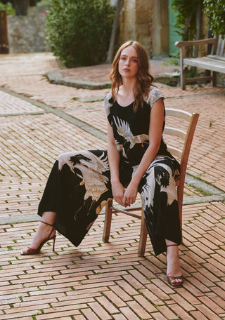 Stork Black Jumpsuit
