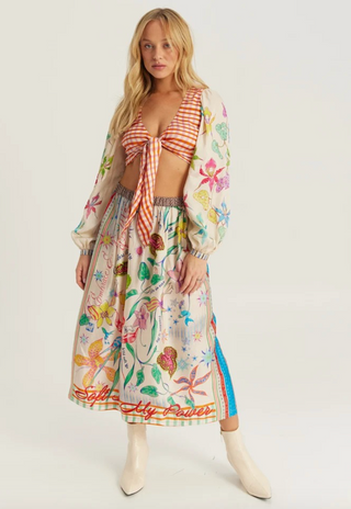Vanessa Paradise Midi Skirt