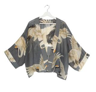 Stork Slate Grey Kimono