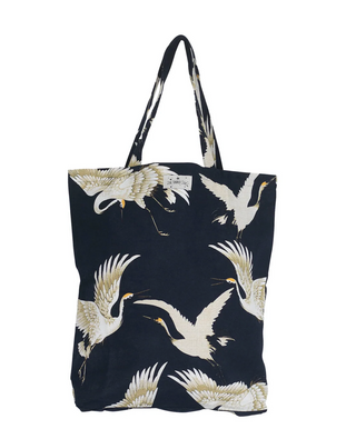 Stork Black Canvas Bag