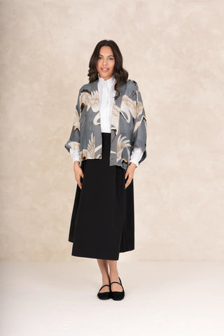 Stork Slate Grey Kimono