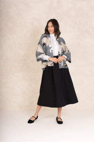 Stork Slate Grey Kimono