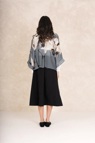 Stork Slate Grey Kimono