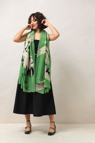 Stork Pea Green Scarf