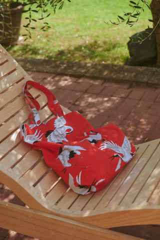 Stork Scarlet Canvas Bag