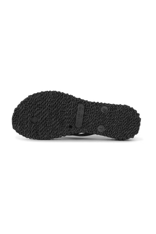 Cheerful 13 Flip Flop Platform Sole Black