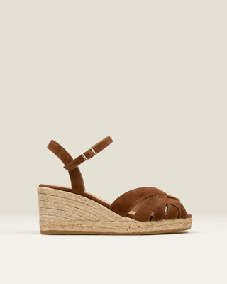 Tera Mid Wedge Espadrilles Brown