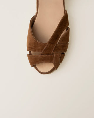 Tera Mid Wedge Espadrilles Brown