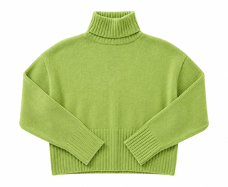 The Jackie Apple Green Polo Neck