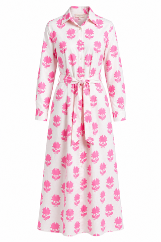 Julie Pink Flower Dress
