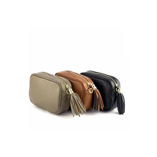 Paris Taupe Classic Leather Bag