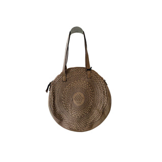 Maxi Round Beige Vintage Bag