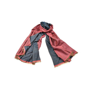T547 Reversible Blue/Pink Shawl