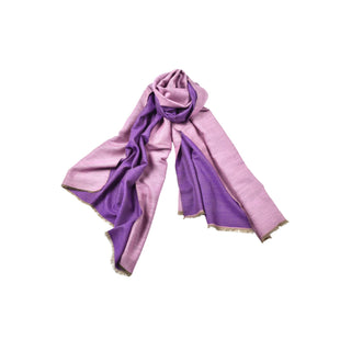 T545 Reversible Purple/Light Pink Shawl