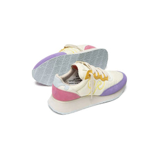Master Purple Haze, Mineral Yellow and Slate Rose suede Trainer