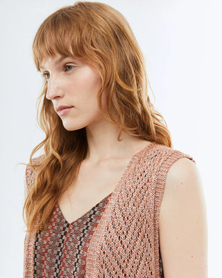 Beth Long Open Camel Vest