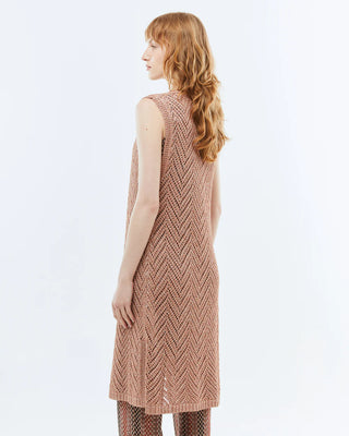 Beth Long Open Camel Vest
