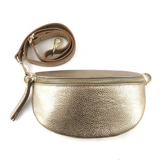 Dollaro Rosegold Laminate Almand Pouch