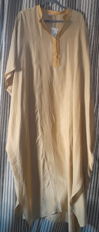 Meryl V Front Maxi Kaftan Dress Gold