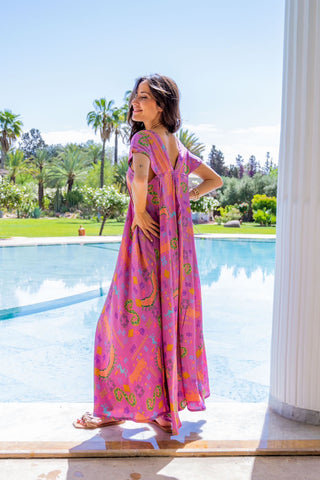 Iris Mauve Multi Maxi Dress