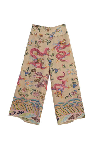 Dragon Sand Crepe Palazzo Pant