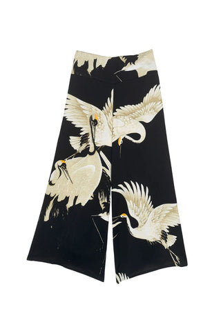 Stork Black Crepe Palazzo Pant