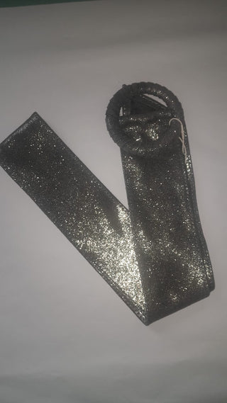 Seventy Glossy Antracite Glitter Belt