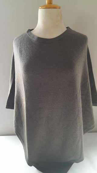 Julia Pine Knitted Poncho