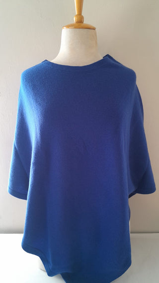 Julia Cobalt Knitted Poncho