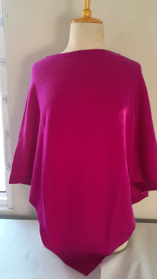 Julia Purple Knitted Poncho