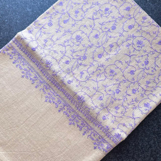 T582 Lgt Yello w Lilac Embrioded all over Toosha