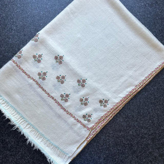 T572 Kora w Musterd Pink & Grn Embrioded Flowers Toosha