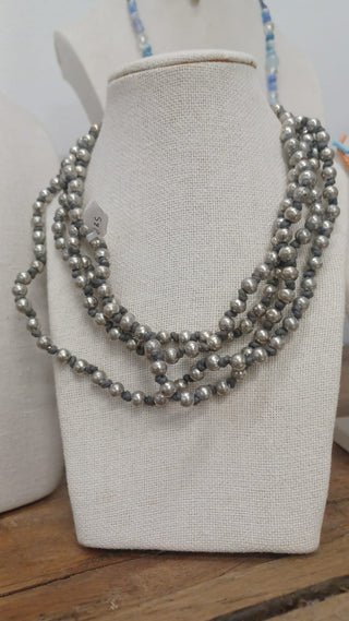 Metallic Ball Necklace