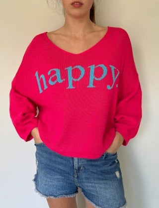 NW Happy Knits Pink/Blue