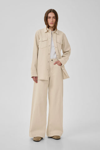 Dango 157 High X wide Oatmeal Jeans