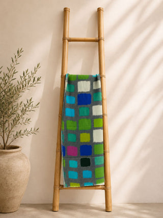 Anna Silk Wool Stoles  grey
