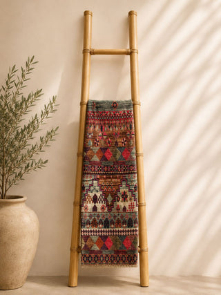 Anna Silk Wool Stoles rust