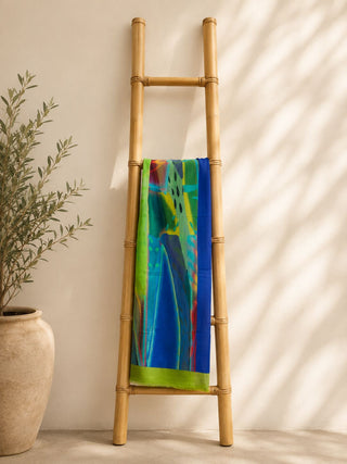 Anna Silk Wool Stoles  green