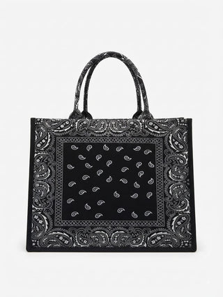 Bandana Tote Bag Black