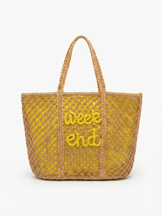 Weekend Bag Natural/Yellow