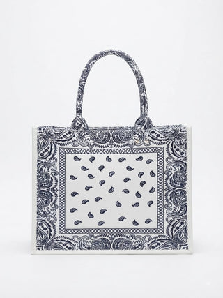 Bandana Tote Bag White