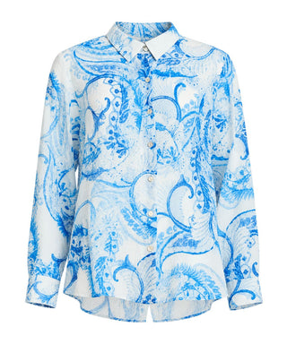 Amalfi Paisley Shirt Cornflower Multi
