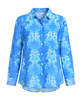 Blue Lagoon Print Shirt Azure Blue