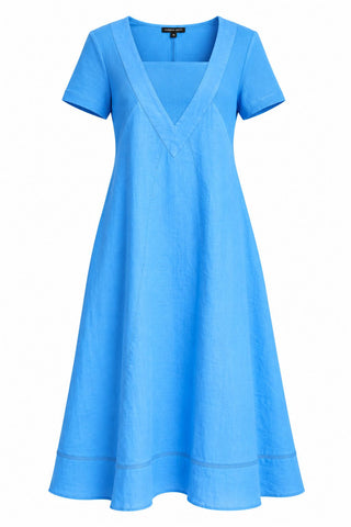 Le Marais Linen Dress Cornflower