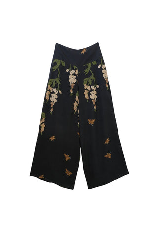 Wisteria Black Palazzo Pants