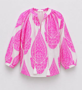 Megan Pink Paisley Shirt